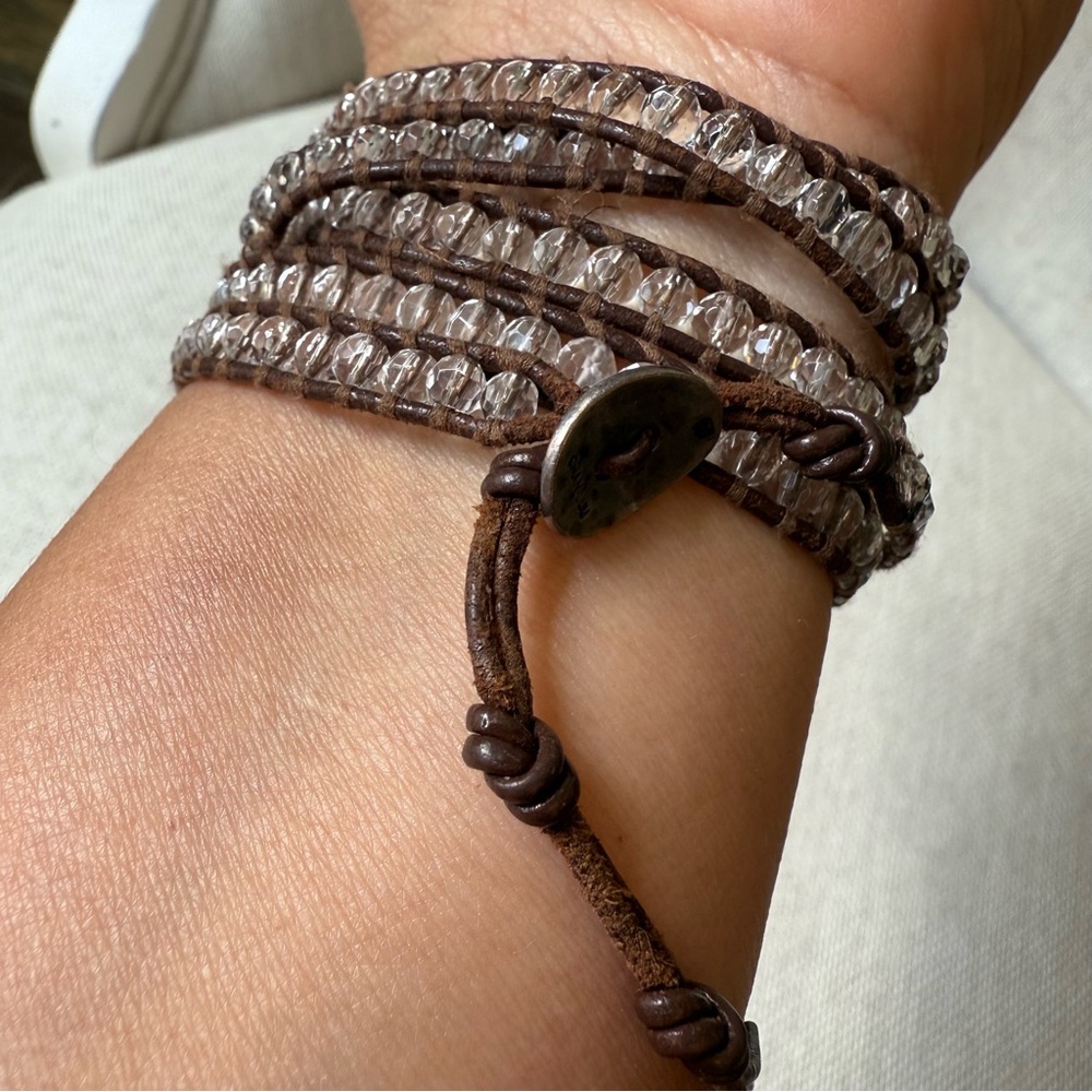 Chan Luu Elegant Brown Beaded Wrap Bracelet - Picture 4 of 16